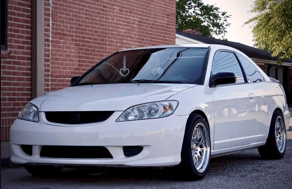 White custom Honda Civic