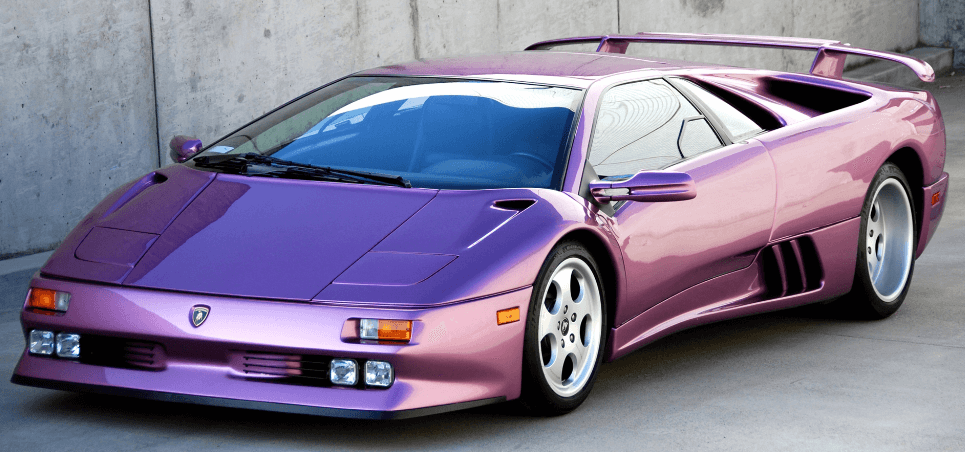 Purple Lamborghini Diablo