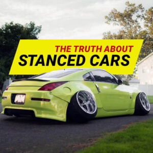 Stanced Green Nissan 350z