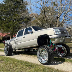 Squatted Chevy Truck