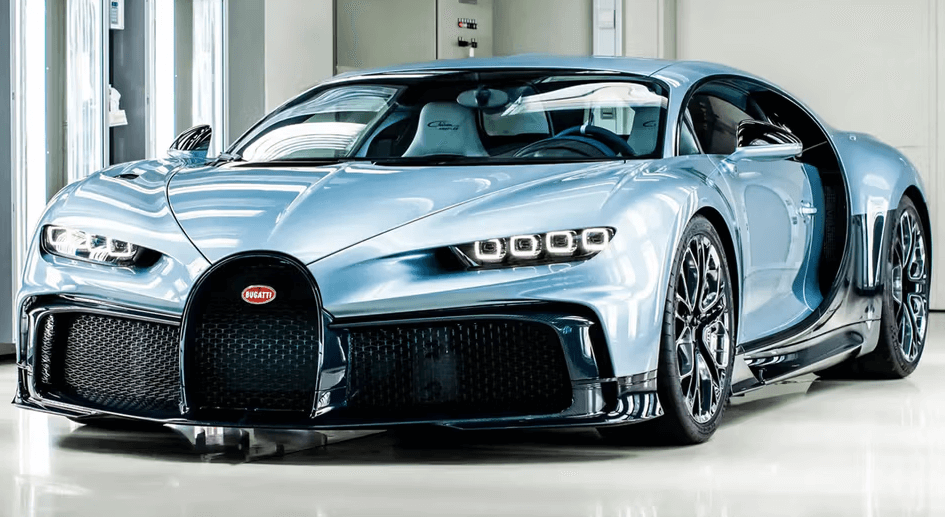 Bugatti Chiron Profilée on the showroom floor
