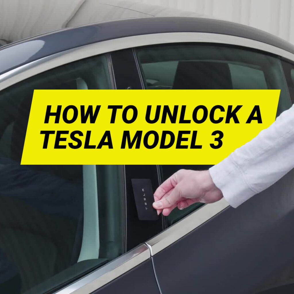 Lock & Unlock Tesla Model 3 with Key