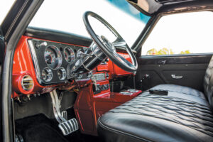 Jessicas C10 Chevrolet c10 interior idea orange and black