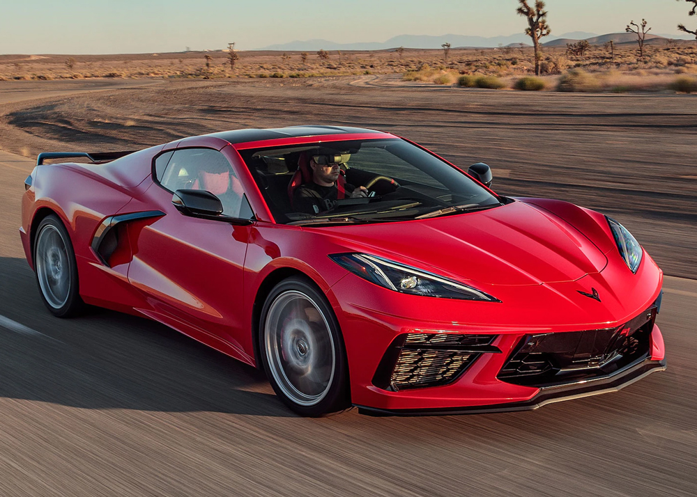 Chevrolet Corvette Z51 Driving Down Road