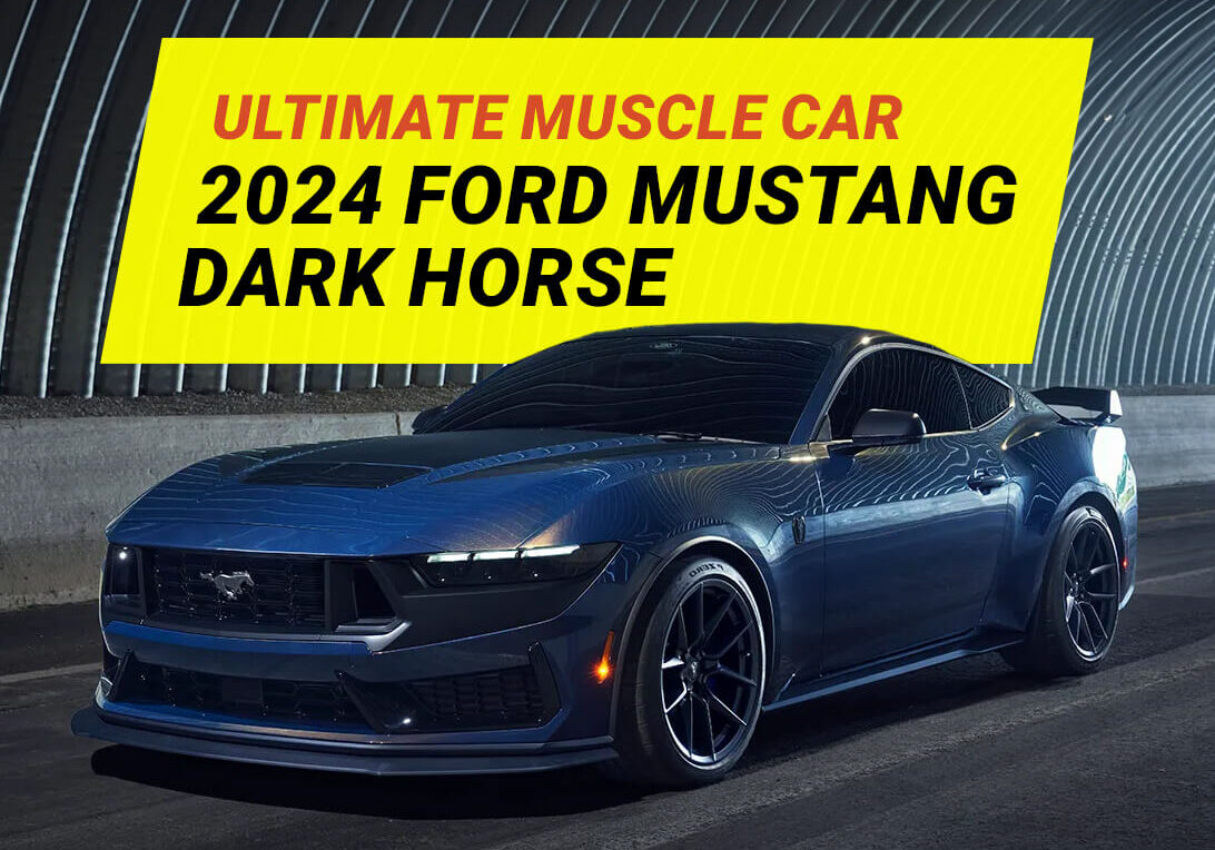 New Ford Mustang Dark Horse Driving In A Tunnel