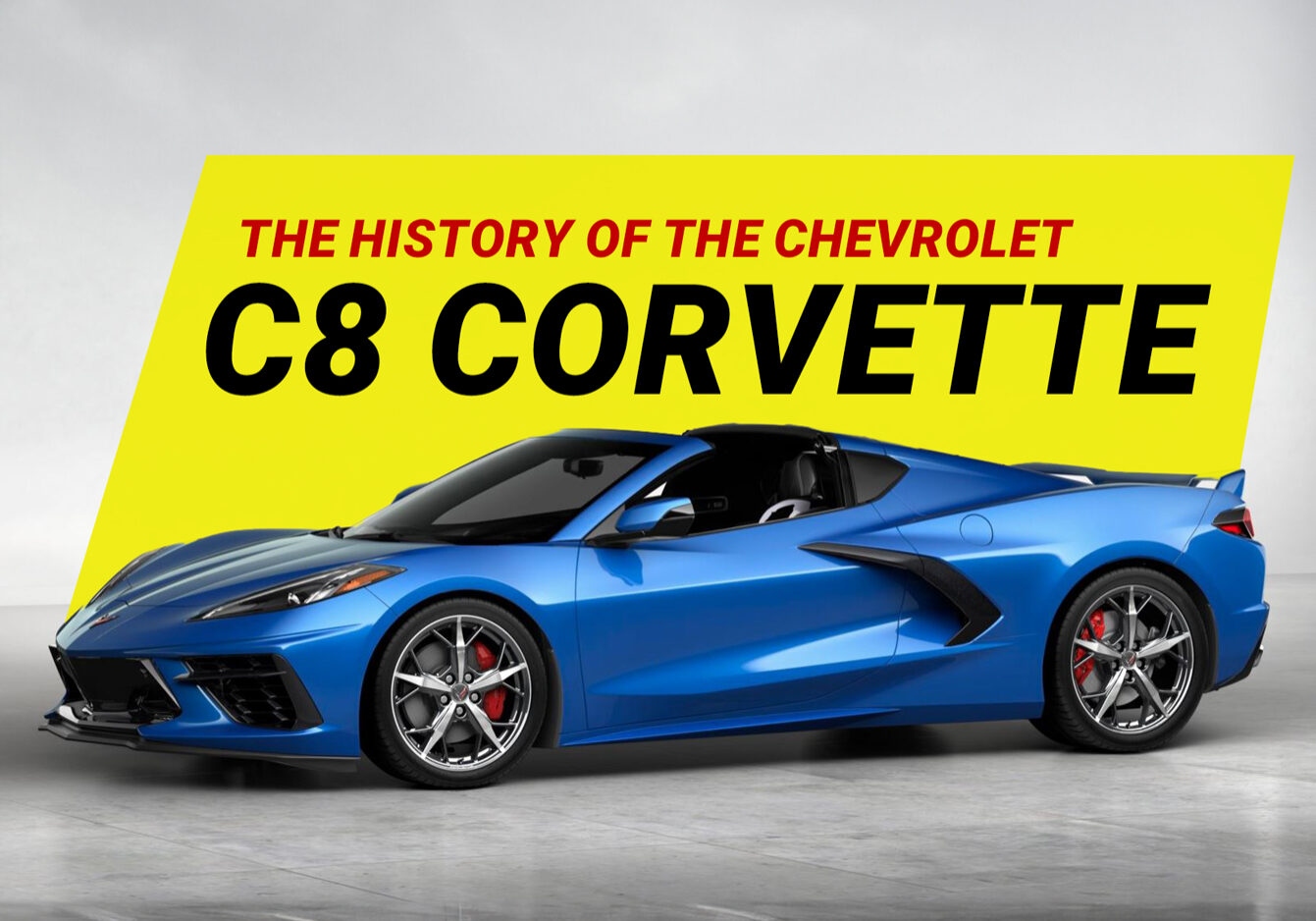 Blue Chevrolet C8 Corvette
